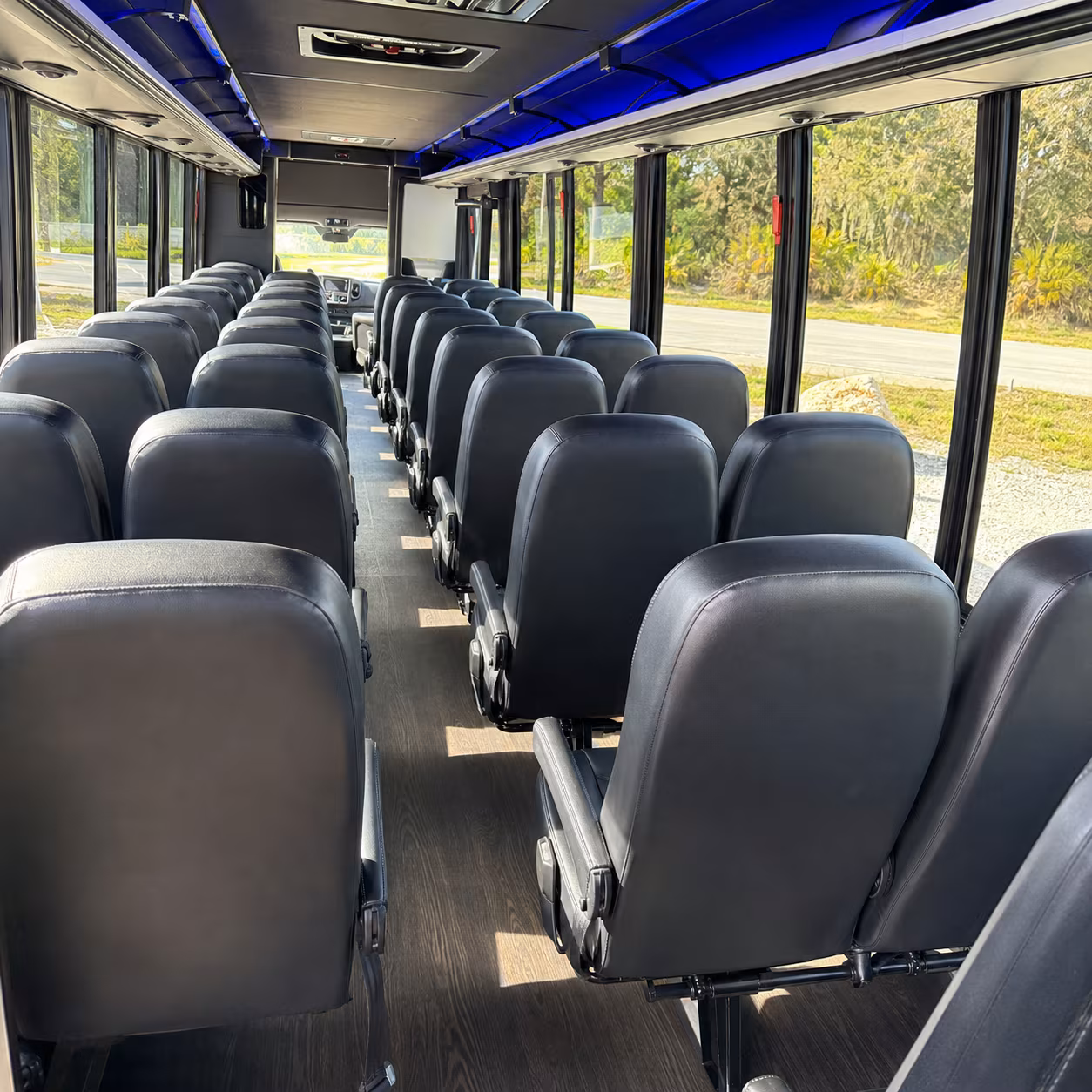 little rock corporate event transportation onboard seating