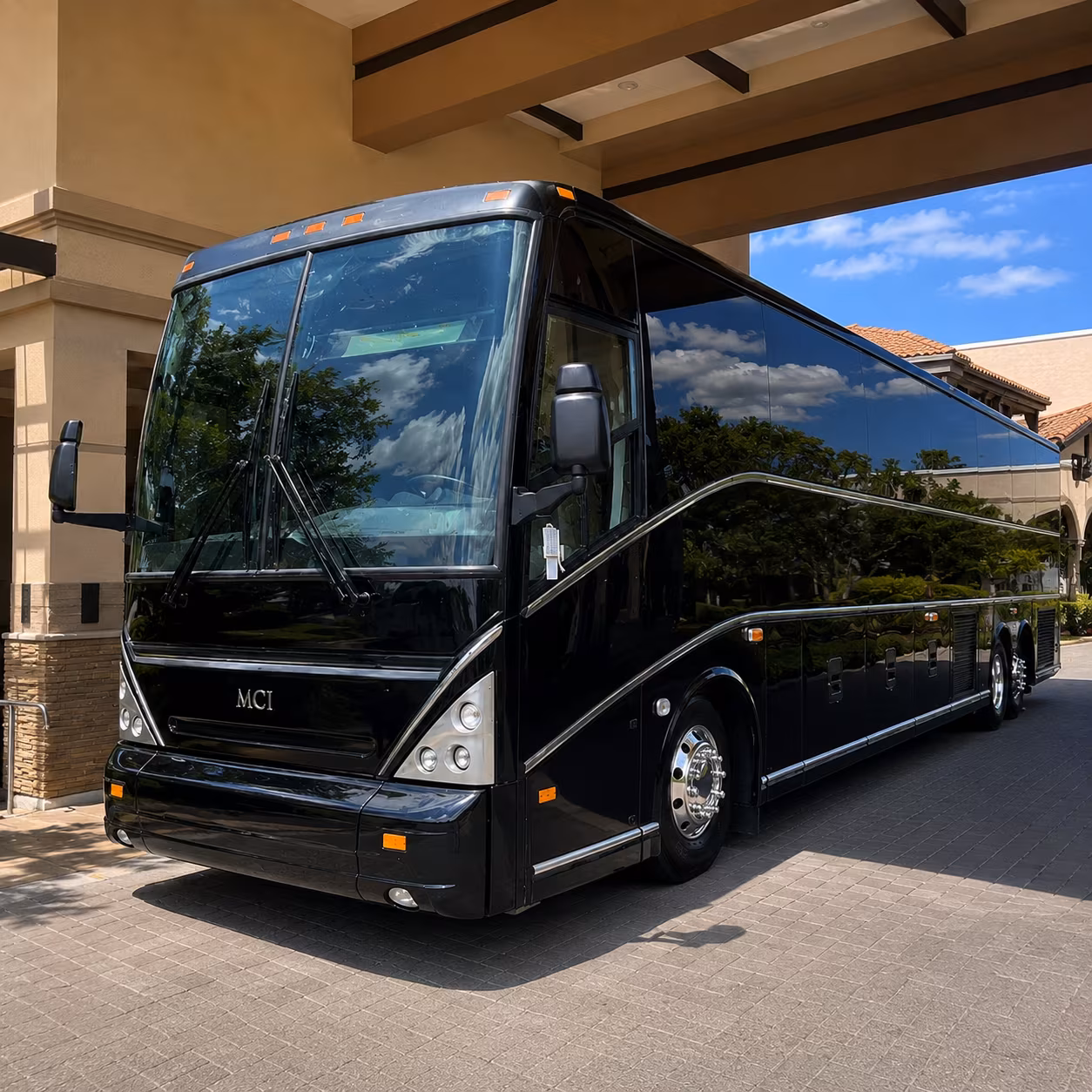 military and government group buses to little rock air force base
